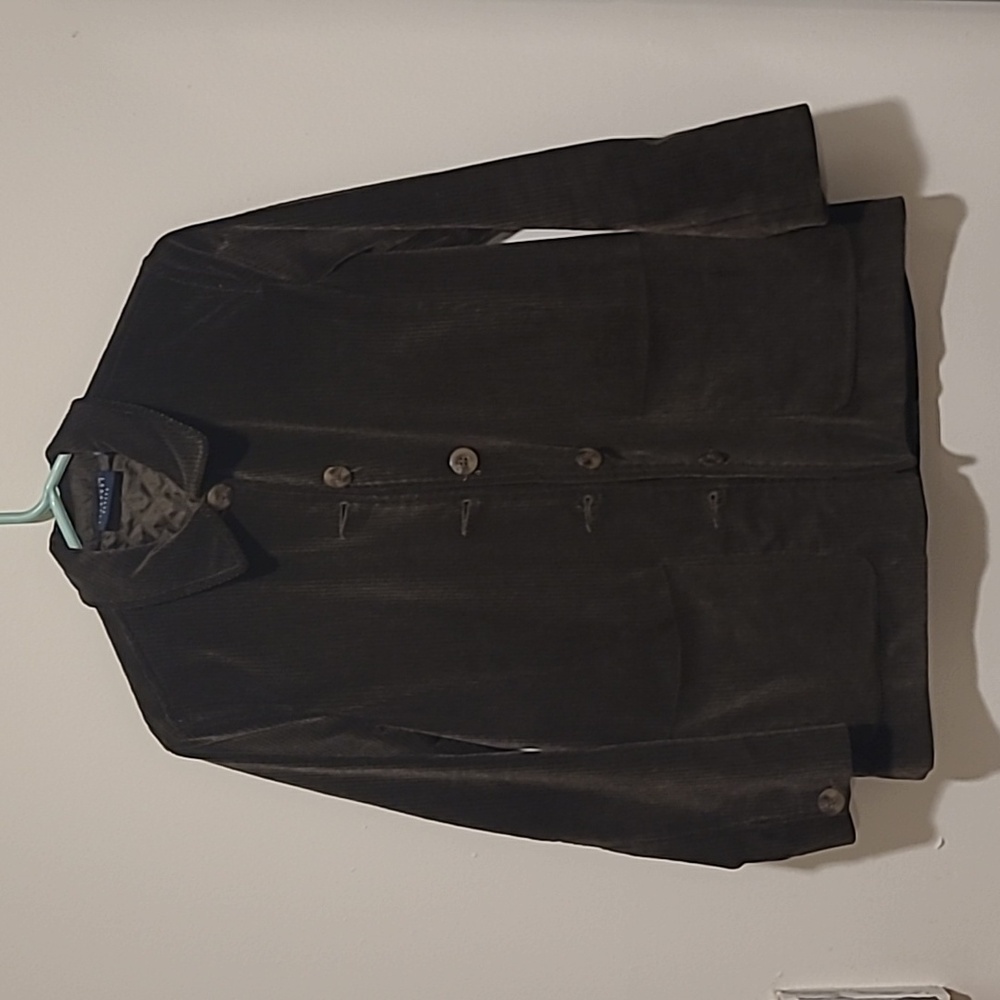 Liz Claiborne PETITE brown corduroy fall/sport jacket